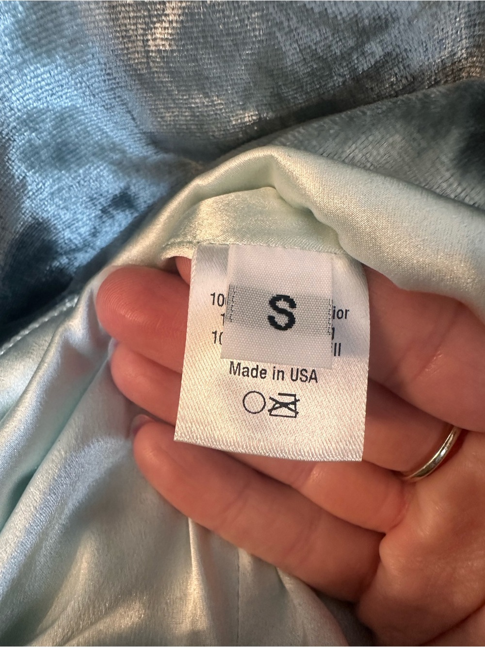 Dauphinette Short Seafoam Puffer - size Small - Picture 9 of 10